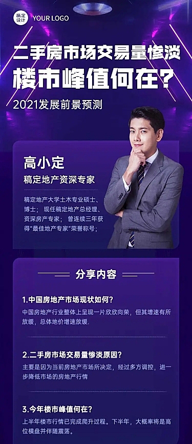 房地产会议通知实景文章长图