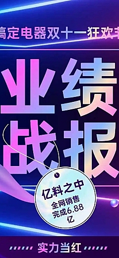 H5长页双十一销售业绩战报喜报活动总结报告喜报