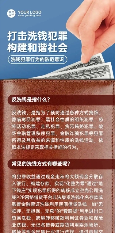 H5长页创意简约党政政务民生反洗钱治安