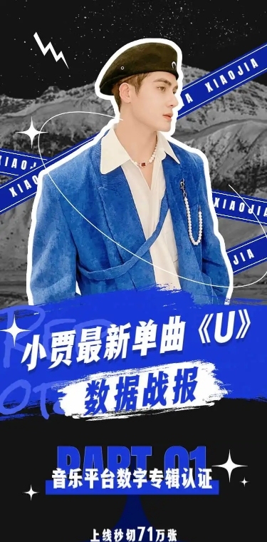 H5长页潮酷风明星娱乐圈战报喜报明星应援