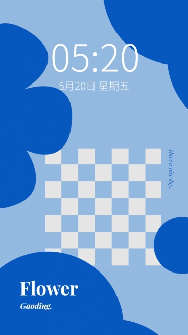 克莱因蓝流行潮流ins手机壁纸预览效果