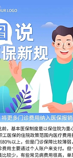 一图读懂医保新规政策发布解读文章长图