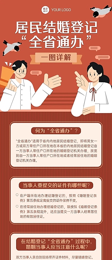 一图读懂全省通办政策发布解读文章长图