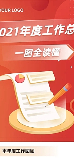 一图读懂年度工作总结汇报文章长图