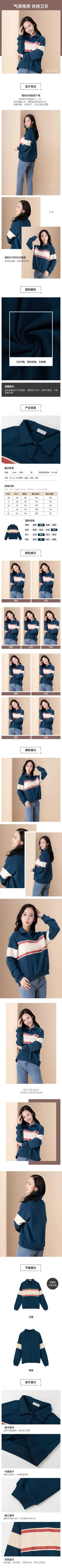 简约时尚服装女装卫衣详情页预览效果