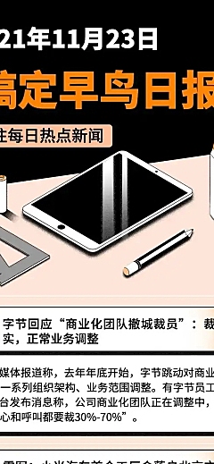 新闻日报资讯日签快报文章长图