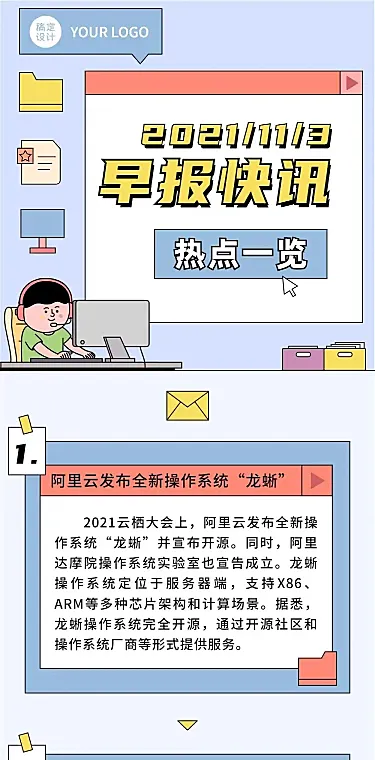 每日快报新闻资讯日报文章长图