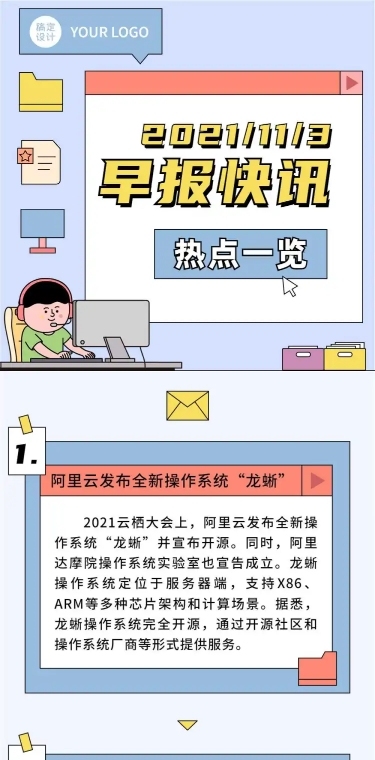 每日快报新闻资讯日报文章长图
