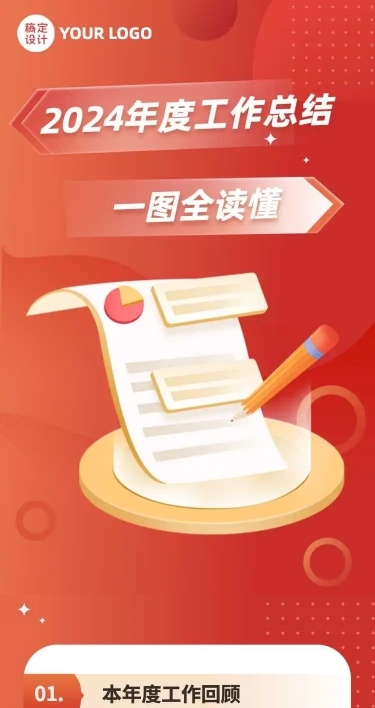 H5长页融媒体一图读懂政务年终汇报