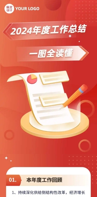 H5长页融媒体一图读懂政务年终汇报