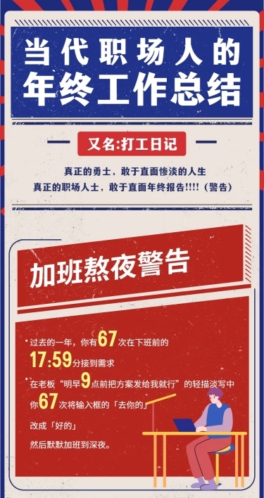 元旦节年终总结文章长图