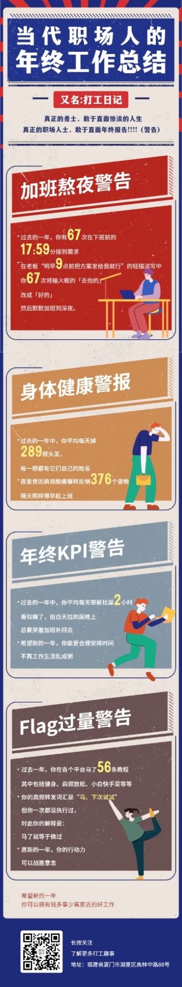 元旦节年终总结文章长图预览效果