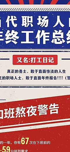 元旦节年终总结文章长图
