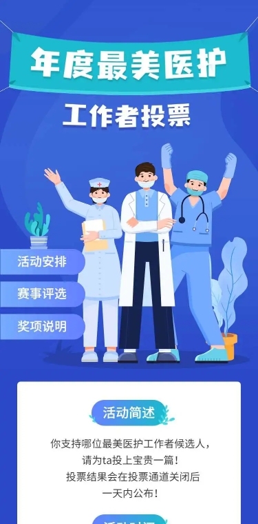 H5长页年度最美医护工作者投票评选