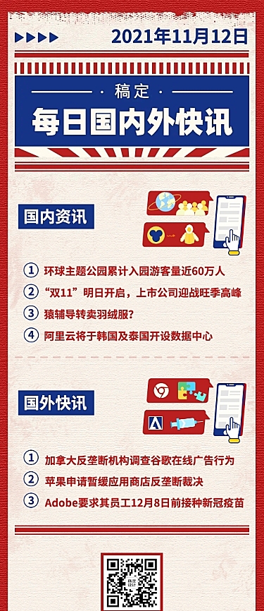 每日资讯新闻快报文章长图