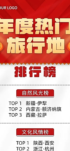 旅游出行旅游攻略喜庆海报