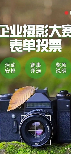 H5表单长页企业摄影大赛表单投票