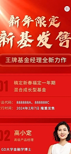 金融保险春节产品发售宣传喜庆海报