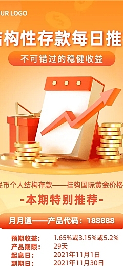 金融保险产品推广营销长图海报