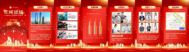 H5翻页年终公司企业年终总结工作汇报排版红色年度回顾