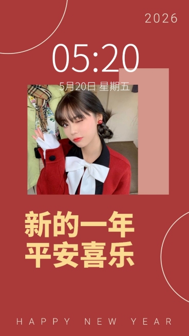 春节喜庆人像手机壁纸预览效果
