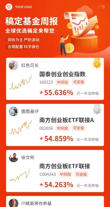 金融保险产品营销插画长图海报