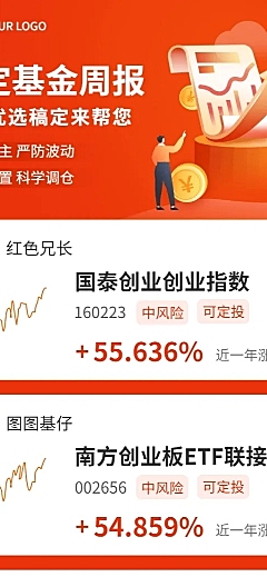 金融保险产品营销插画长图海报
