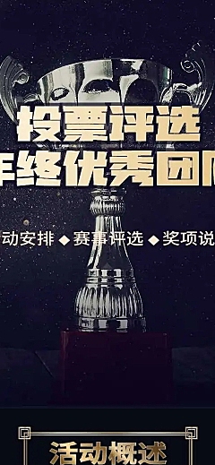 H5表单长页通用年终优秀团队投票评选活动