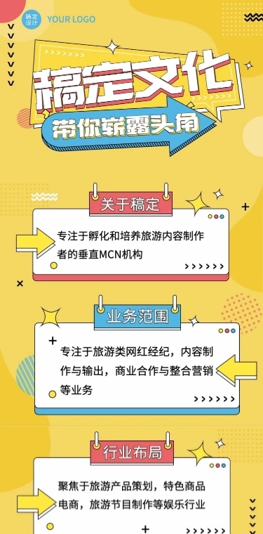 文化传媒广告业务介绍长图