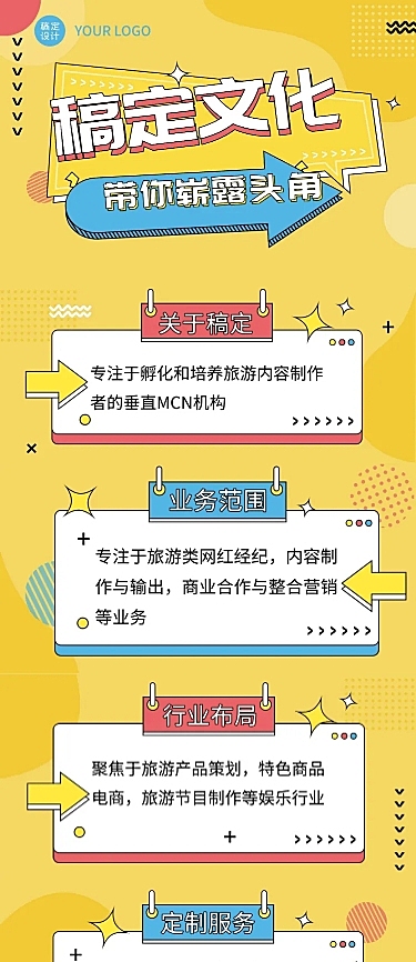 文化传媒广告业务介绍长图