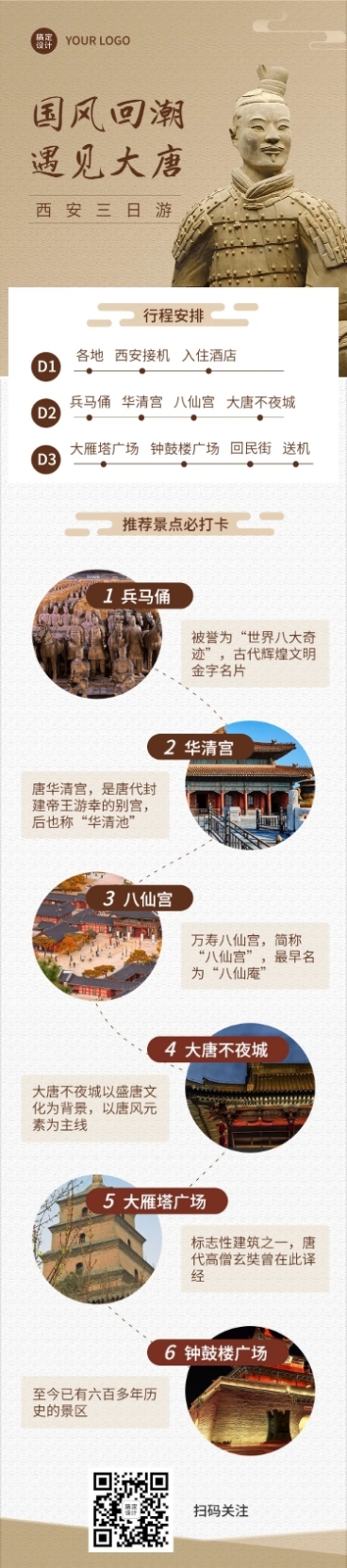旅游出行攻略指南实景文章长图预览效果