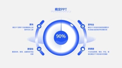 并列关系4项PPT图文页