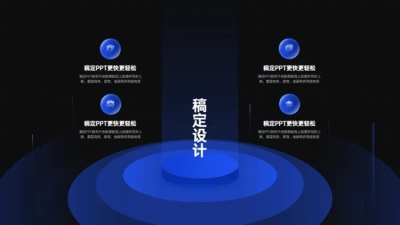并列关系4项PPT图文页
