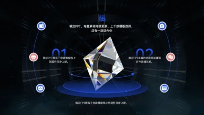 并列关系2项PPT图文页
