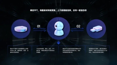 并列关系4项PPT图文页