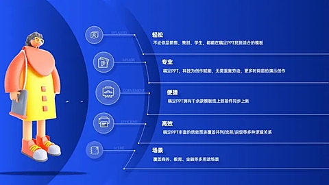 并列关系5项PPT图文页