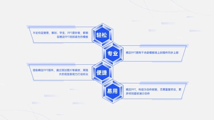 并列关系4项PPT图文页预览效果