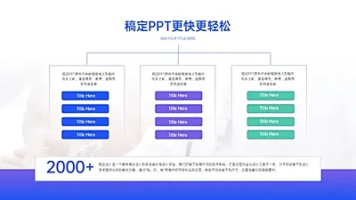 层级关系3项PPT图文页