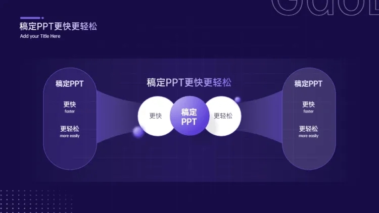 流程关系2项PPT图文页预览效果