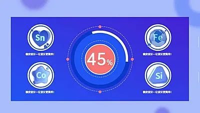 并列关系4项PPT图文页