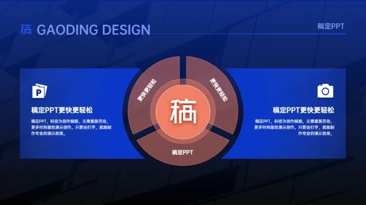 并列关系2项PPT图文页预览效果