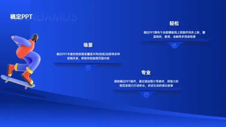 并列关系3项PPT图文页预览效果