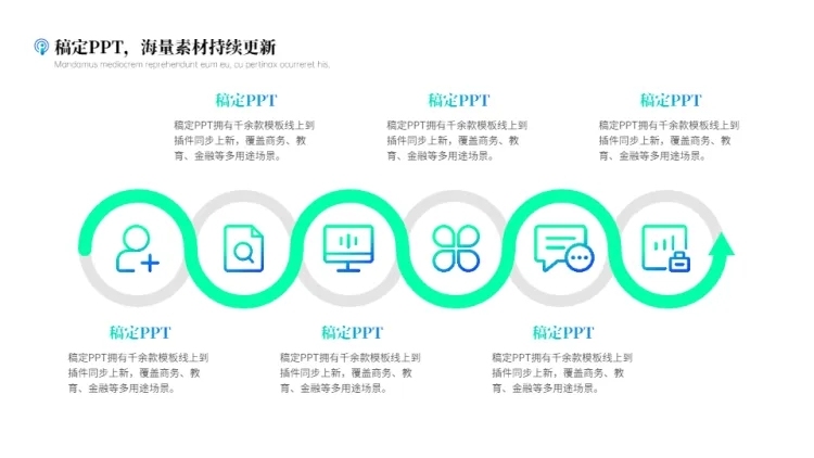 列表流程关系3项PPT图文页预览效果