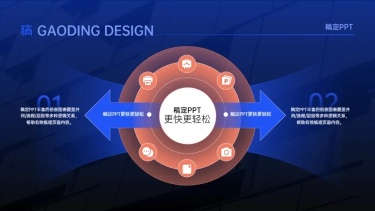 并列关系2项PPT图文页