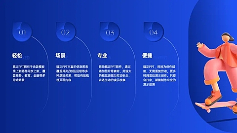 并列关系4项PPT内容页
