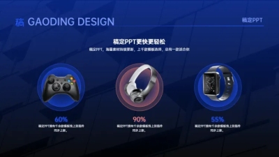 并列关系3项PPT图文页