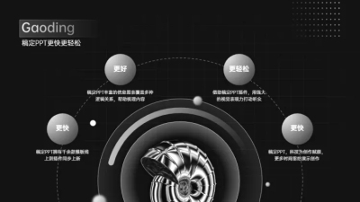 并列关系4项PPT图文页