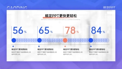 并列关系4项PPT图文页