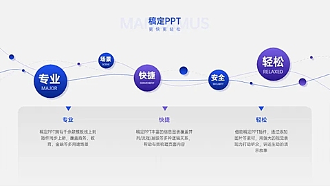 并列关系3项PPT图文页
