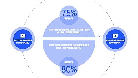 并列关系2项PPT图文页